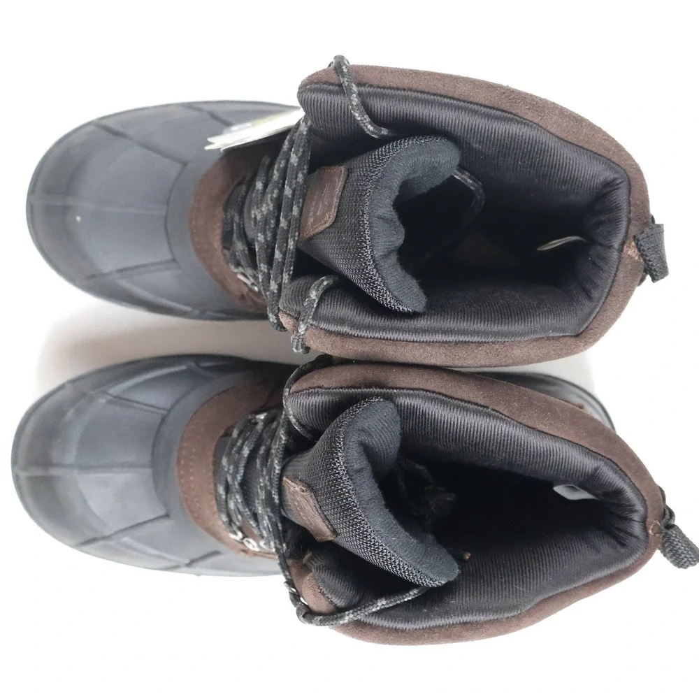 Kamik Fargo 2 Winter Boots Brown Solid Mens 10 Suede Leather Waterproof NWT $110